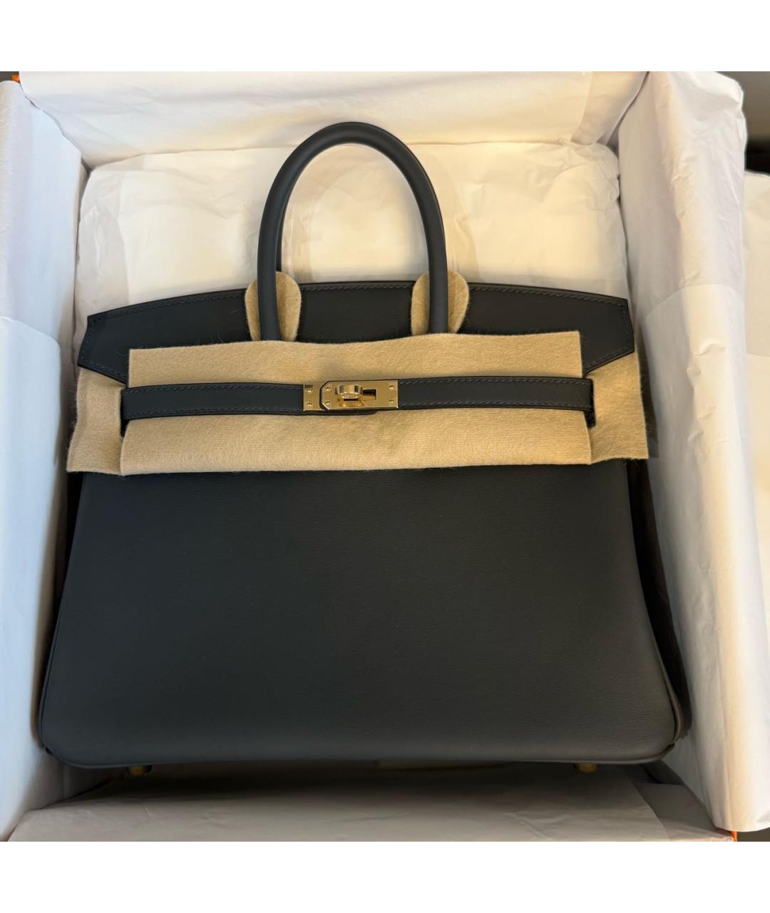 HERMES Кожаная сумка с короткими ручками, фото 7