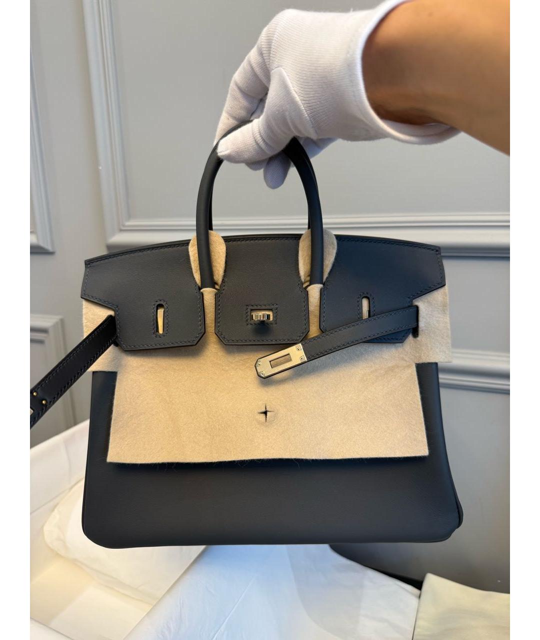 HERMES Кожаная сумка с короткими ручками, фото 6