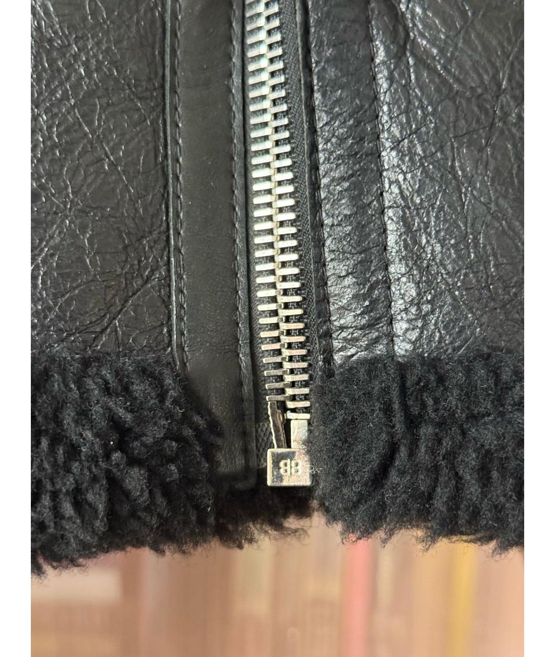 BALENCIAGA Черная шерстяная дубленка, фото 6