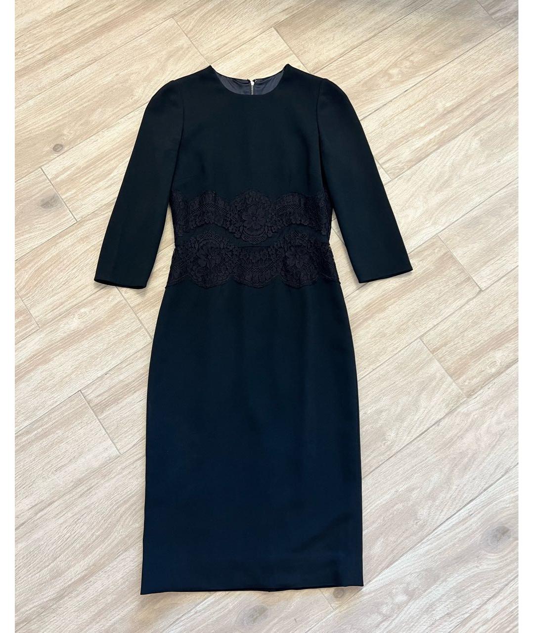 DOLCE&GABBANA Черное повседневное платье, фото 6