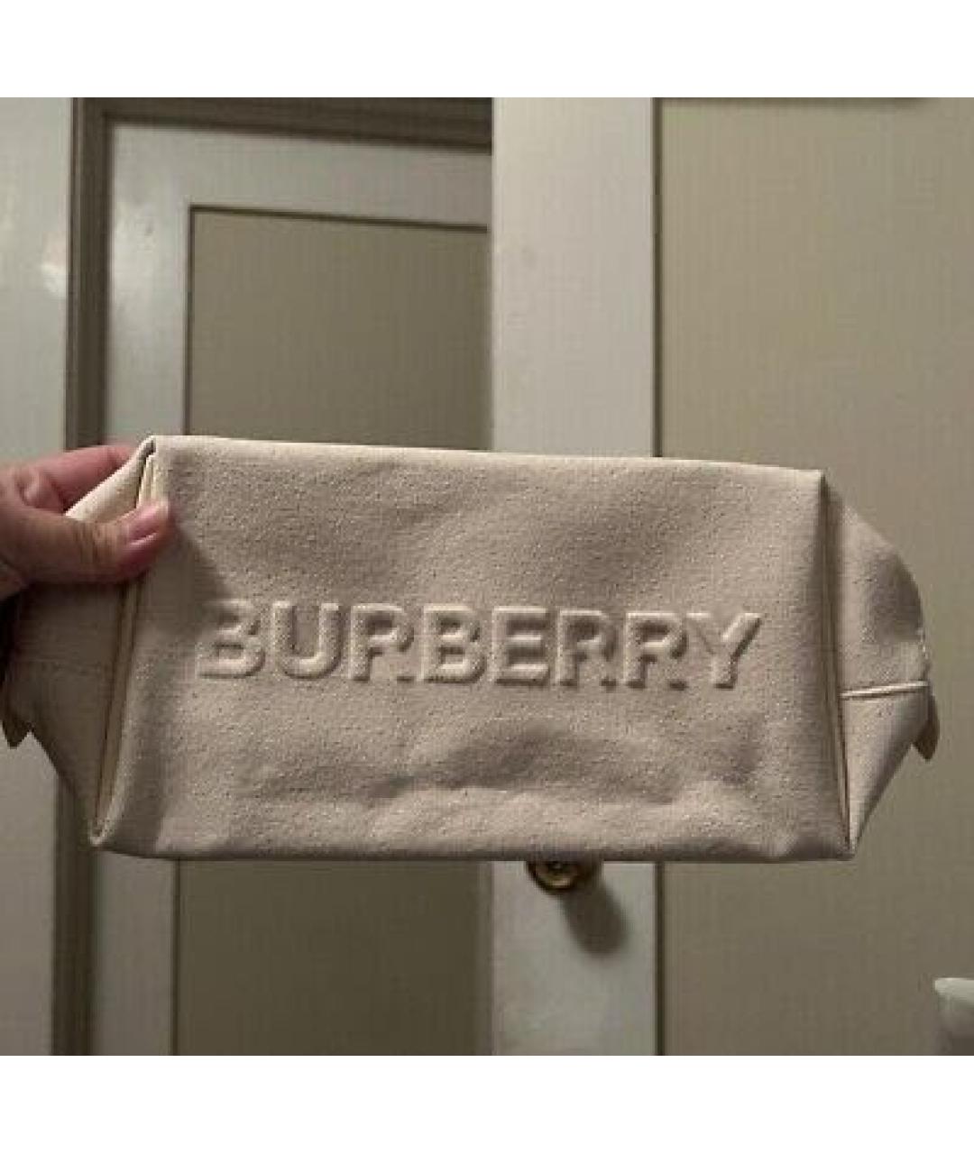 BURBERRY Бежевая косметичка, фото 4