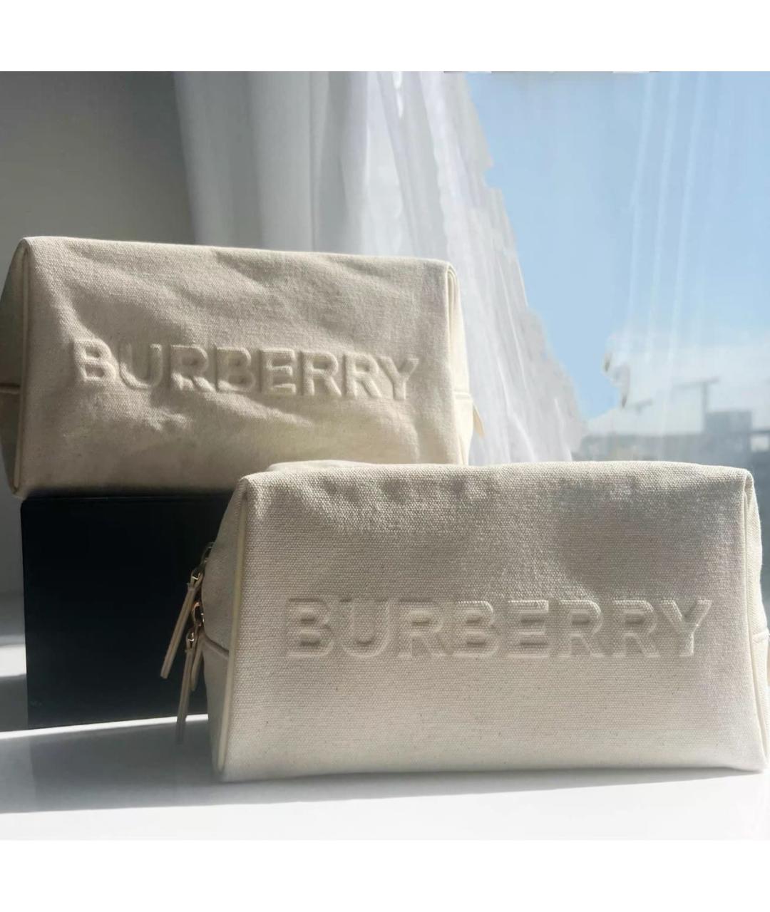 BURBERRY Бежевая косметичка, фото 6