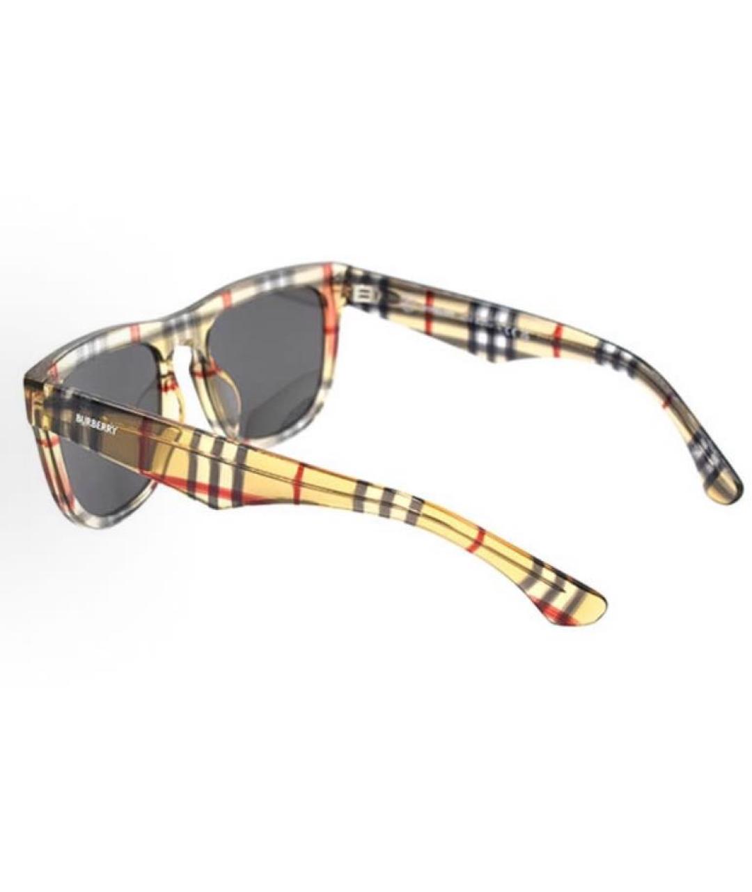 BURBERRY Мульти пластиковые солнцезащитные очки, фото 3