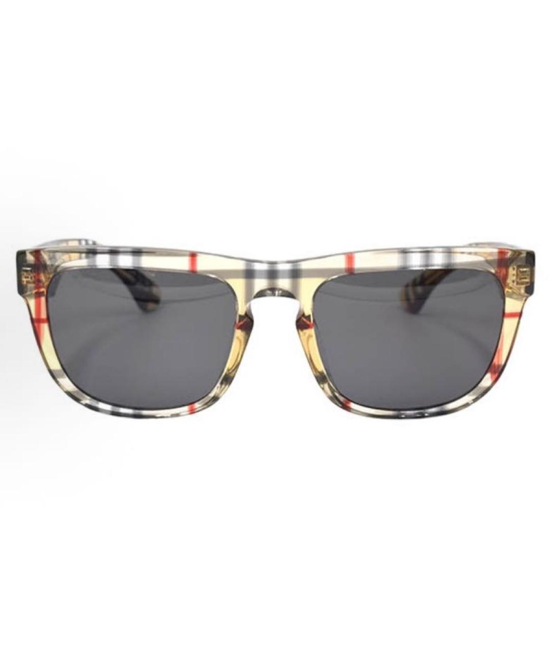 BURBERRY Мульти пластиковые солнцезащитные очки, фото 2