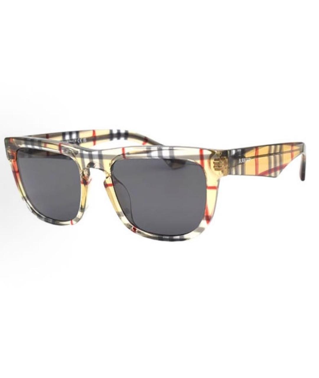 BURBERRY Мульти пластиковые солнцезащитные очки, фото 4