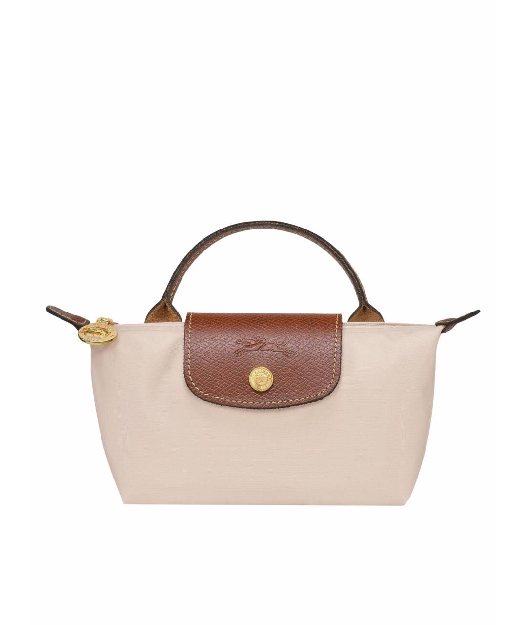 LONGCHAMP Бежевая тканевая сумка через плечо, фото 1