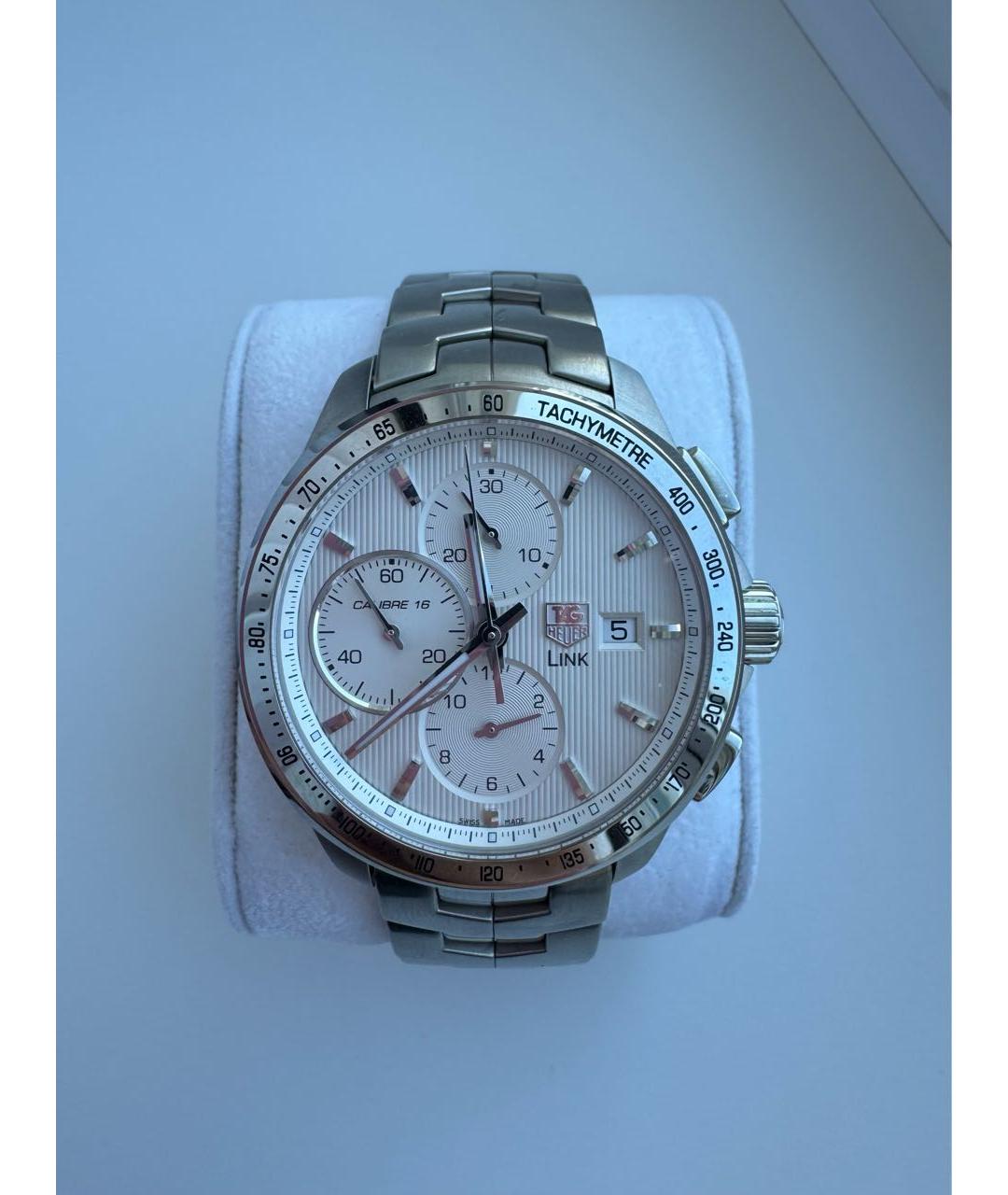 TAG HEUER Серебряные часы, фото 2