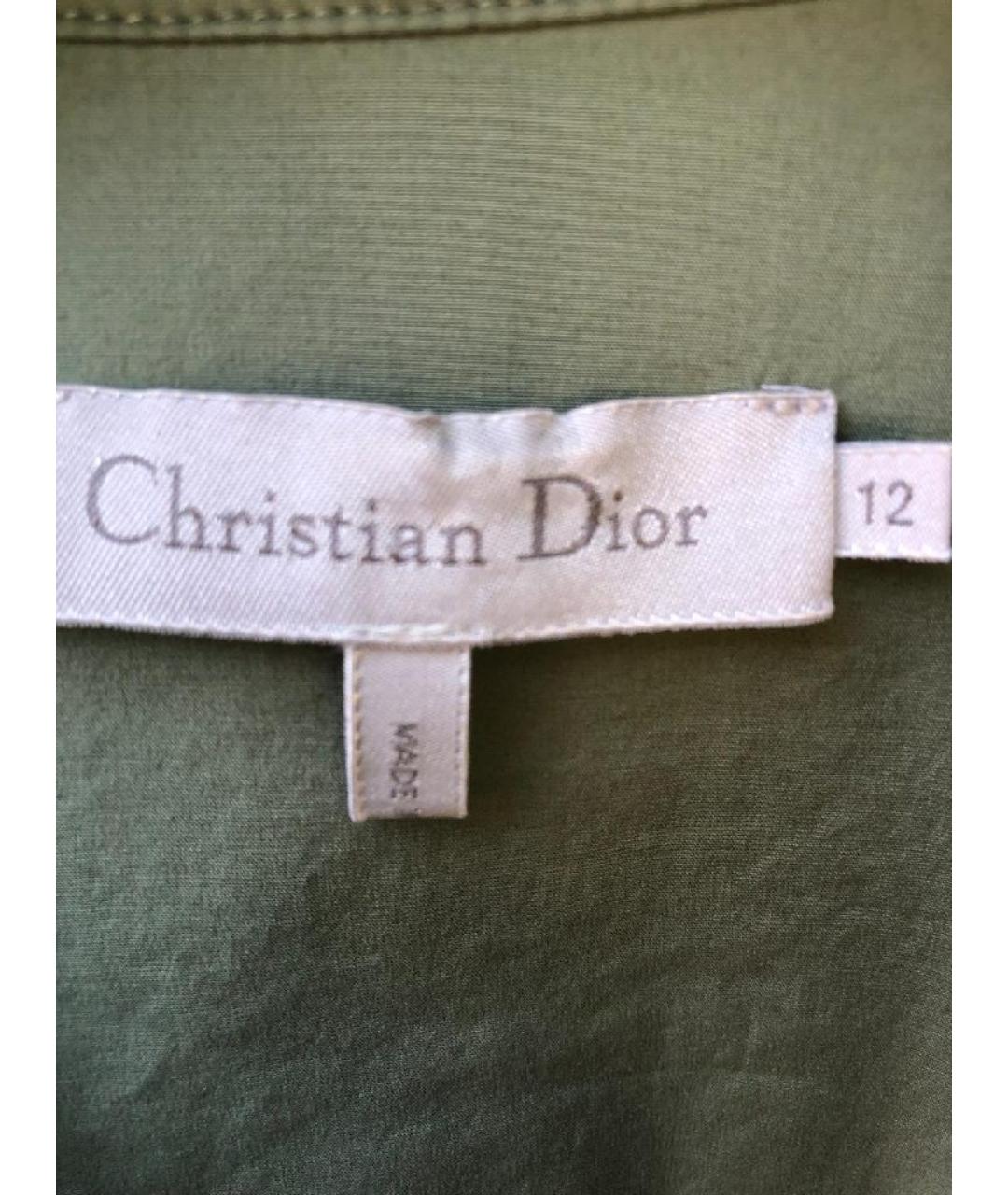 CHRISTIAN DIOR Зеленый хлопковый комбинезон, фото 2