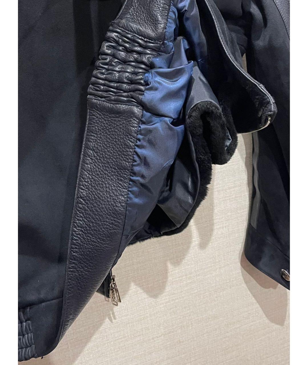BRIONI Темно-синяя замшевая куртка, фото 6