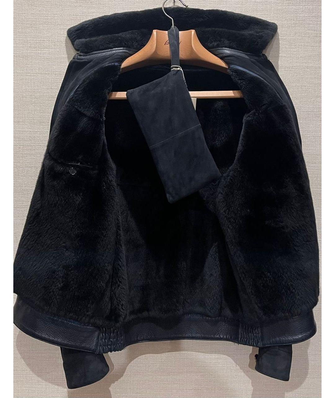BRIONI Темно-синяя замшевая куртка, фото 3