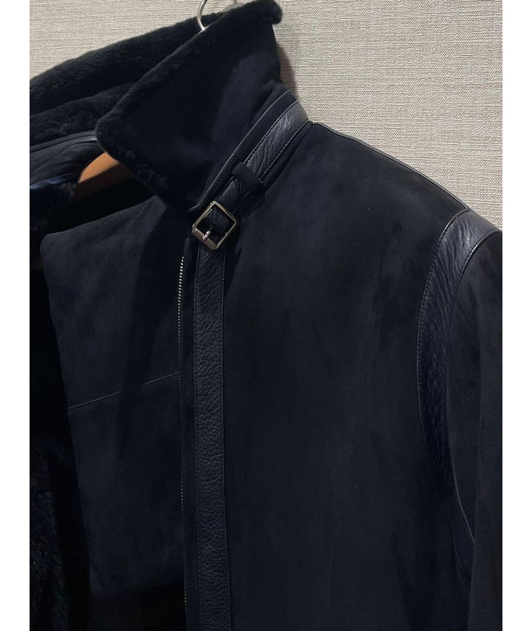 BRIONI Темно-синяя замшевая куртка, фото 5