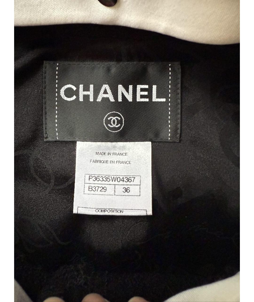 CHANEL Черный шерстяной жакет/пиджак, фото 3