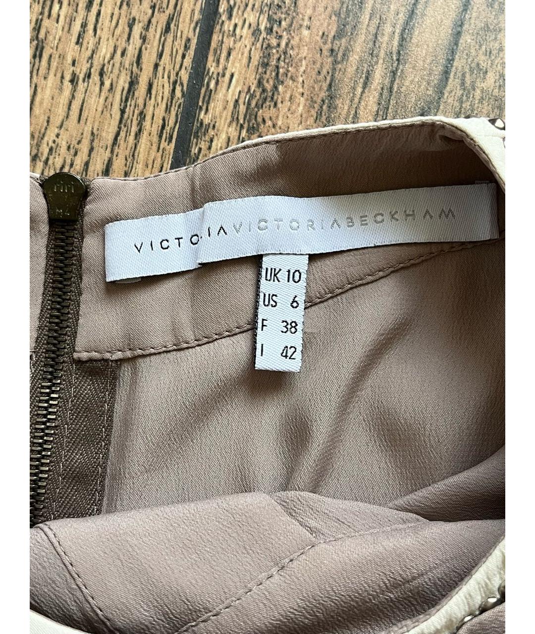 VICTORIA BECKHAM Розовое шелковое платье, фото 3