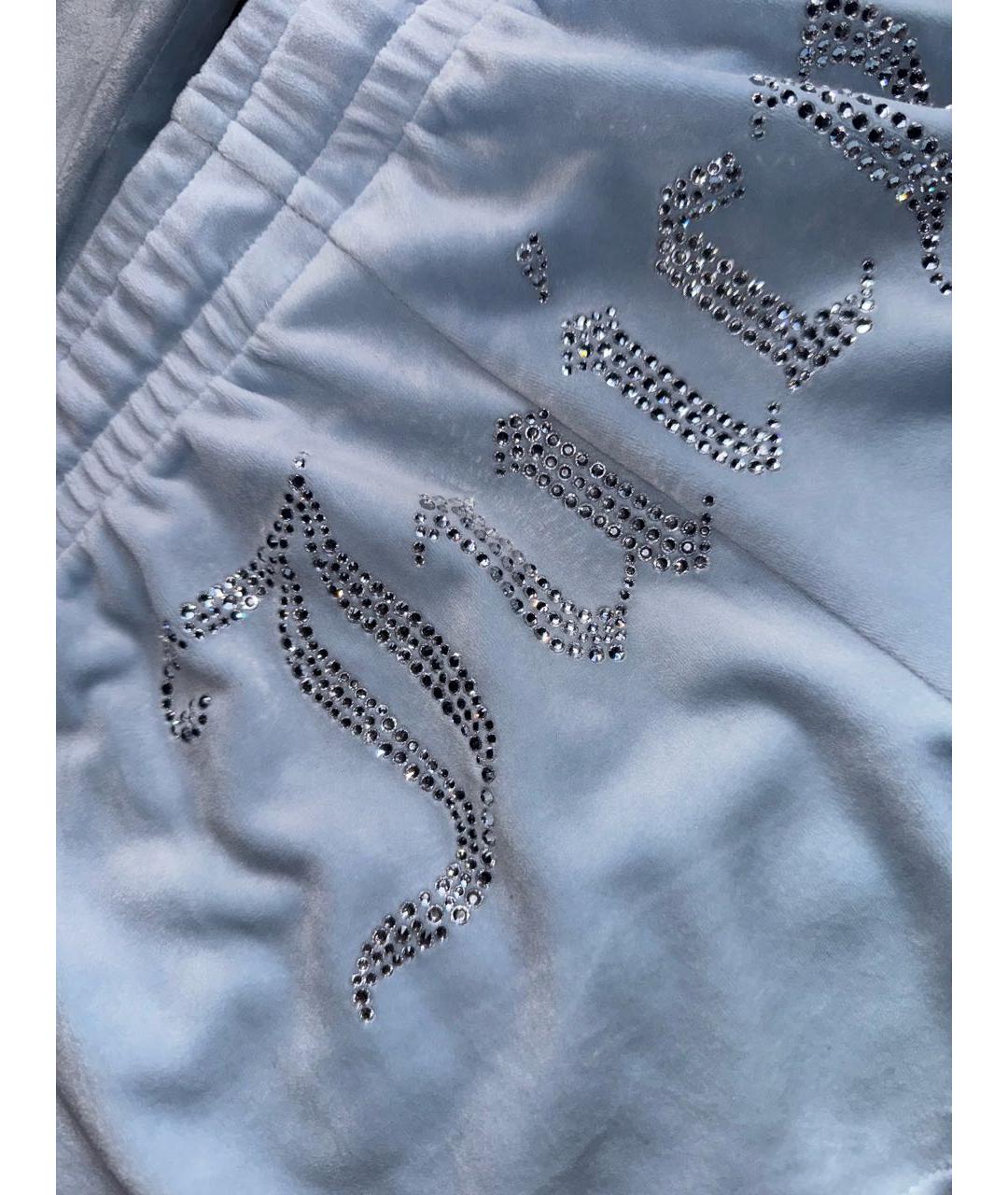 JUICY COUTURE Голубой велюровый спортивные костюмы, фото 5