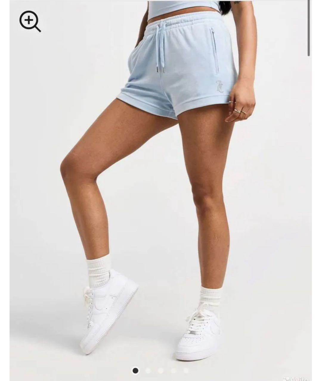 JUICY COUTURE Голубой велюровый спортивные костюмы, фото 7