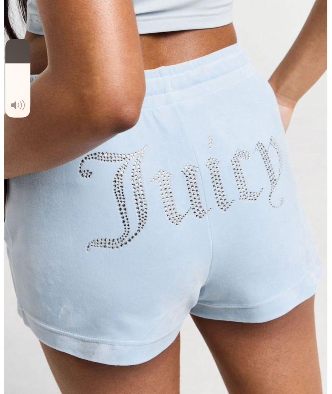JUICY COUTURE Голубой велюровый спортивные костюмы, фото 8