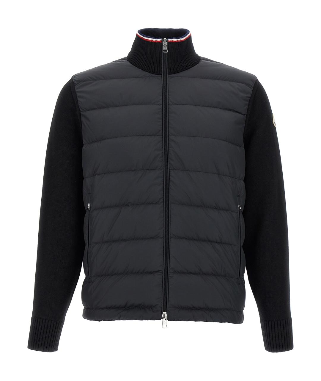 MONCLER Черная хлопковая куртка, фото 1