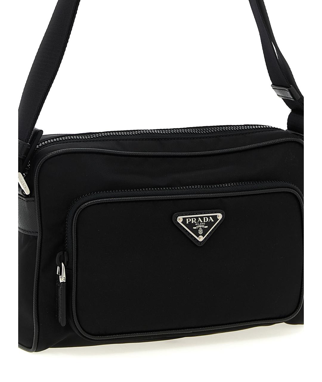 PRADA Черная синтетическая сумка на плечо, фото 3
