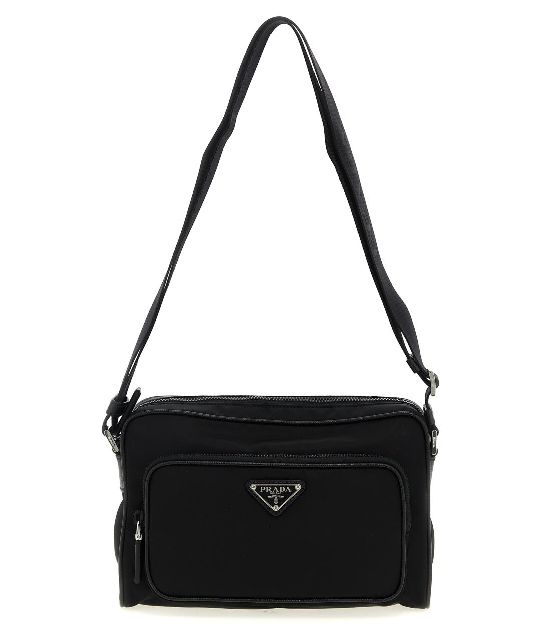 PRADA Черная синтетическая сумка на плечо, фото 1