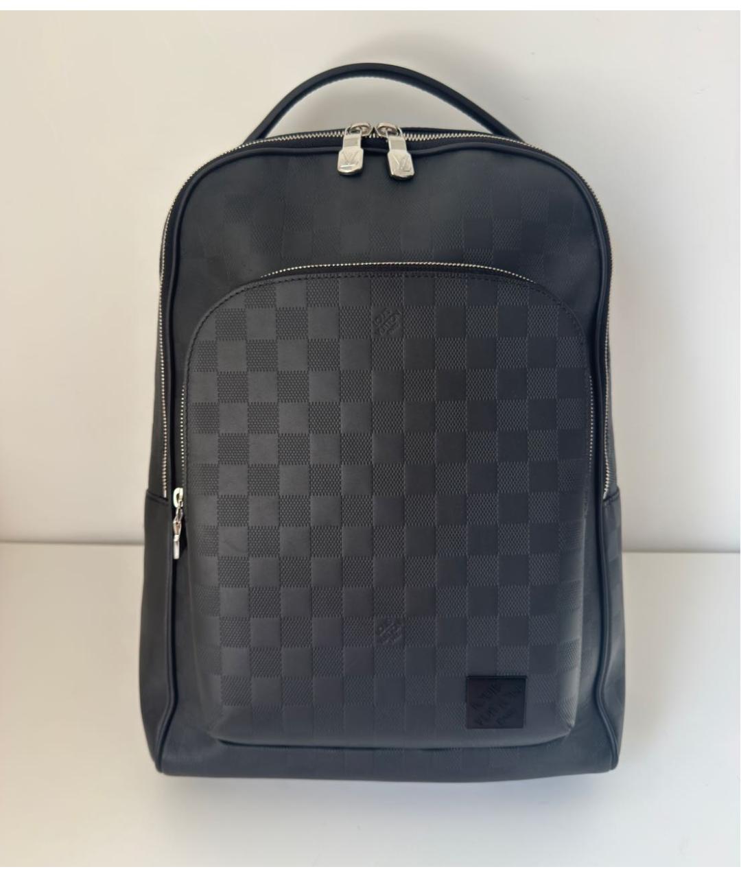 LOUIS VUITTON Черный кожаный рюкзак, фото 2