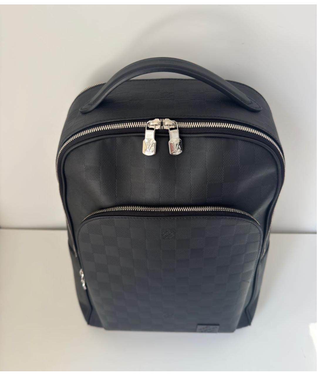 LOUIS VUITTON Черный кожаный рюкзак, фото 5