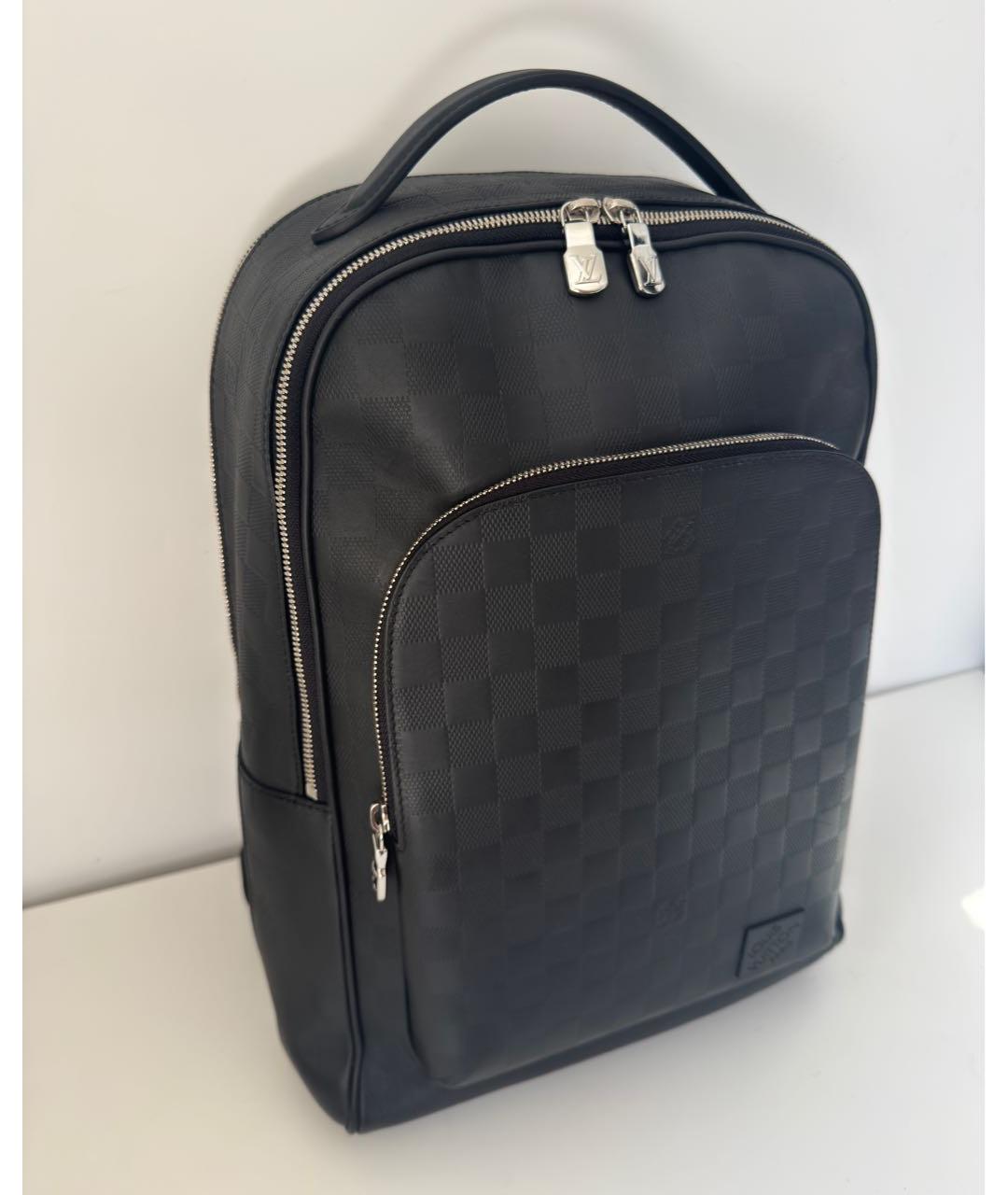 LOUIS VUITTON Черный кожаный рюкзак, фото 3