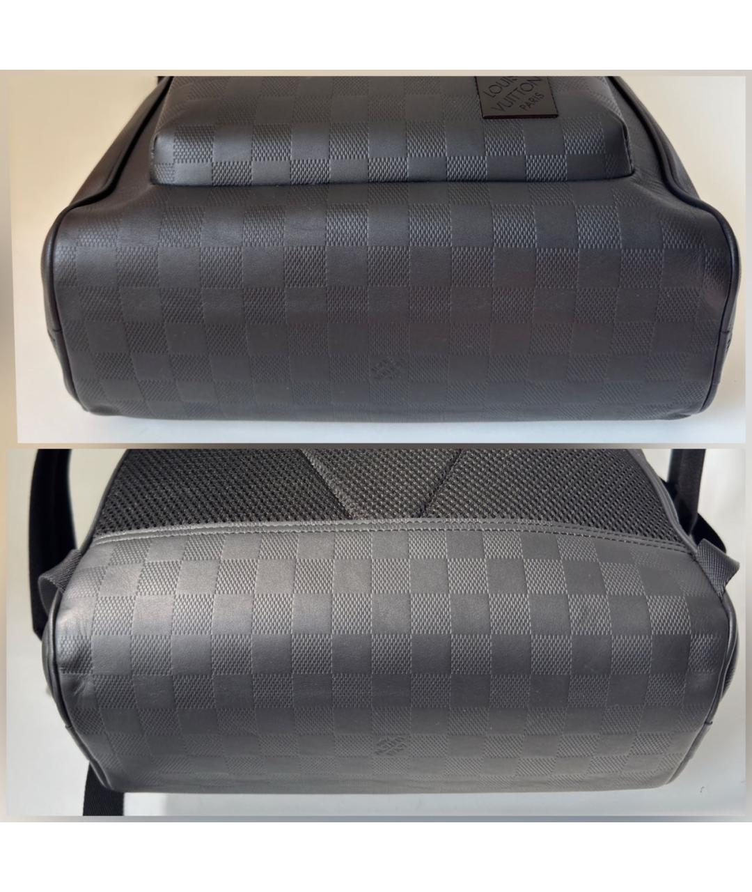 LOUIS VUITTON Черный кожаный рюкзак, фото 8