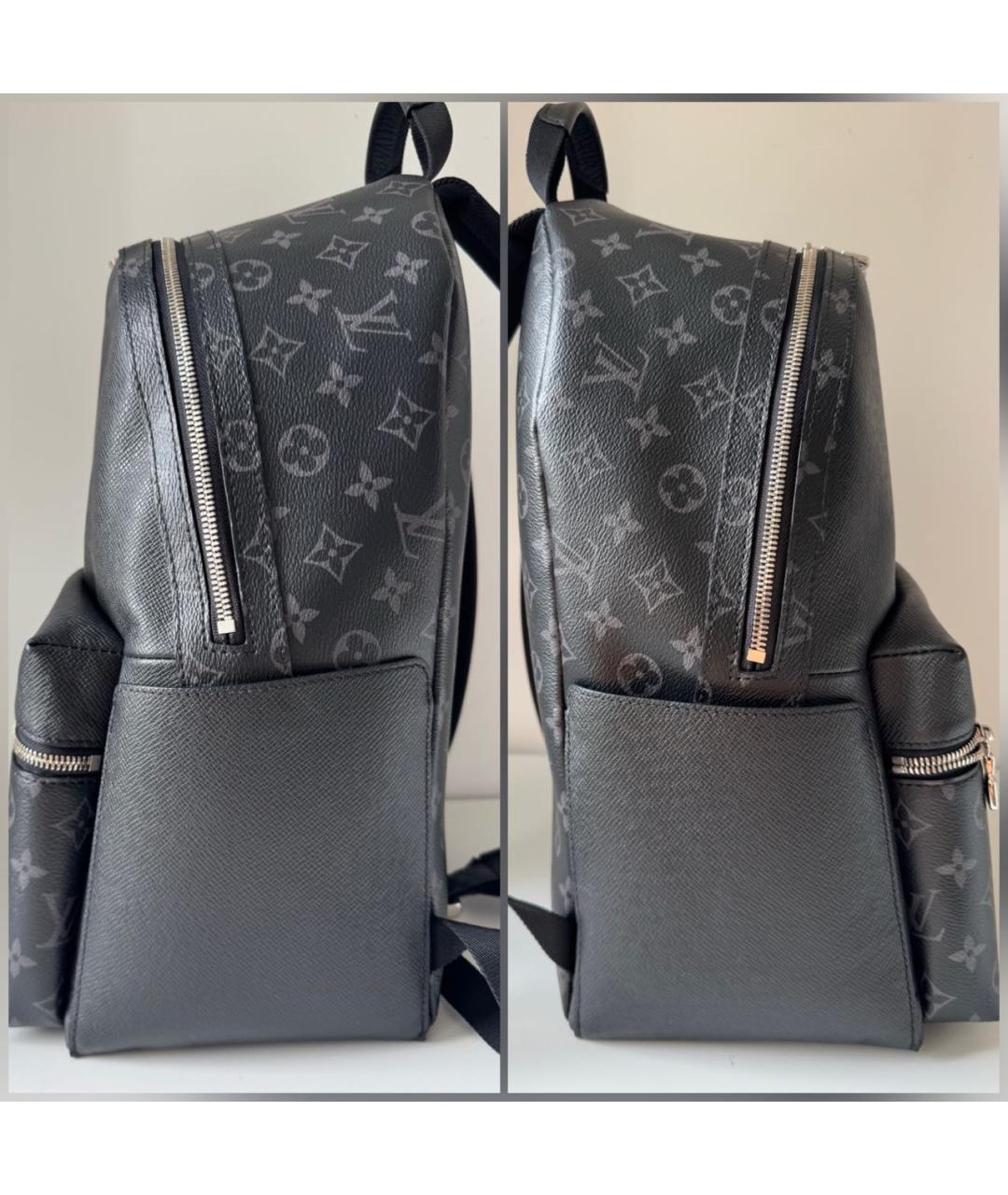 LOUIS VUITTON Черный кожаный рюкзак, фото 7