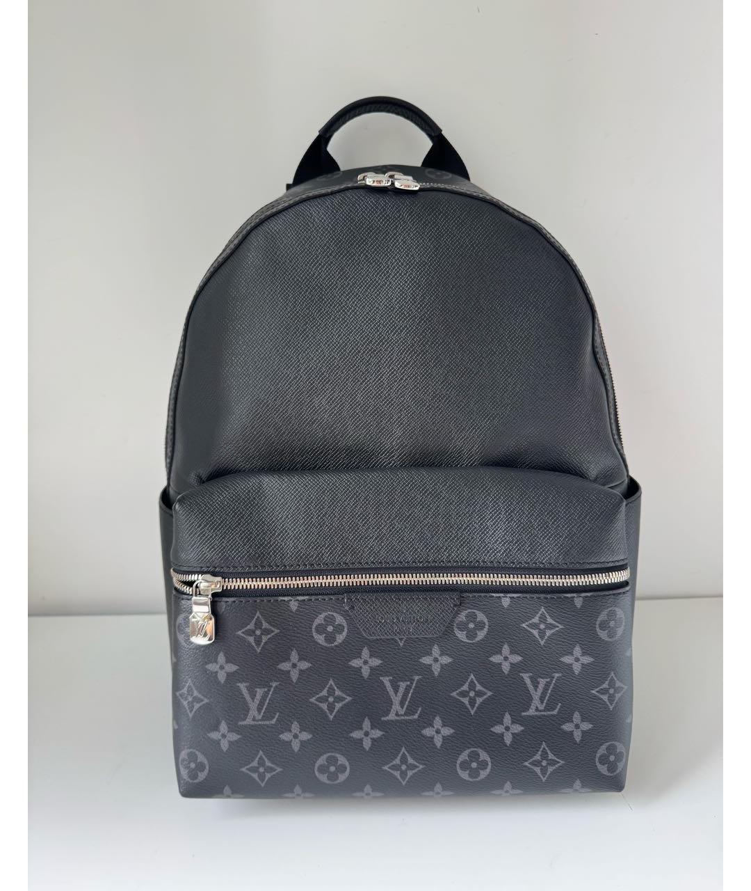 LOUIS VUITTON Черный кожаный рюкзак, фото 2