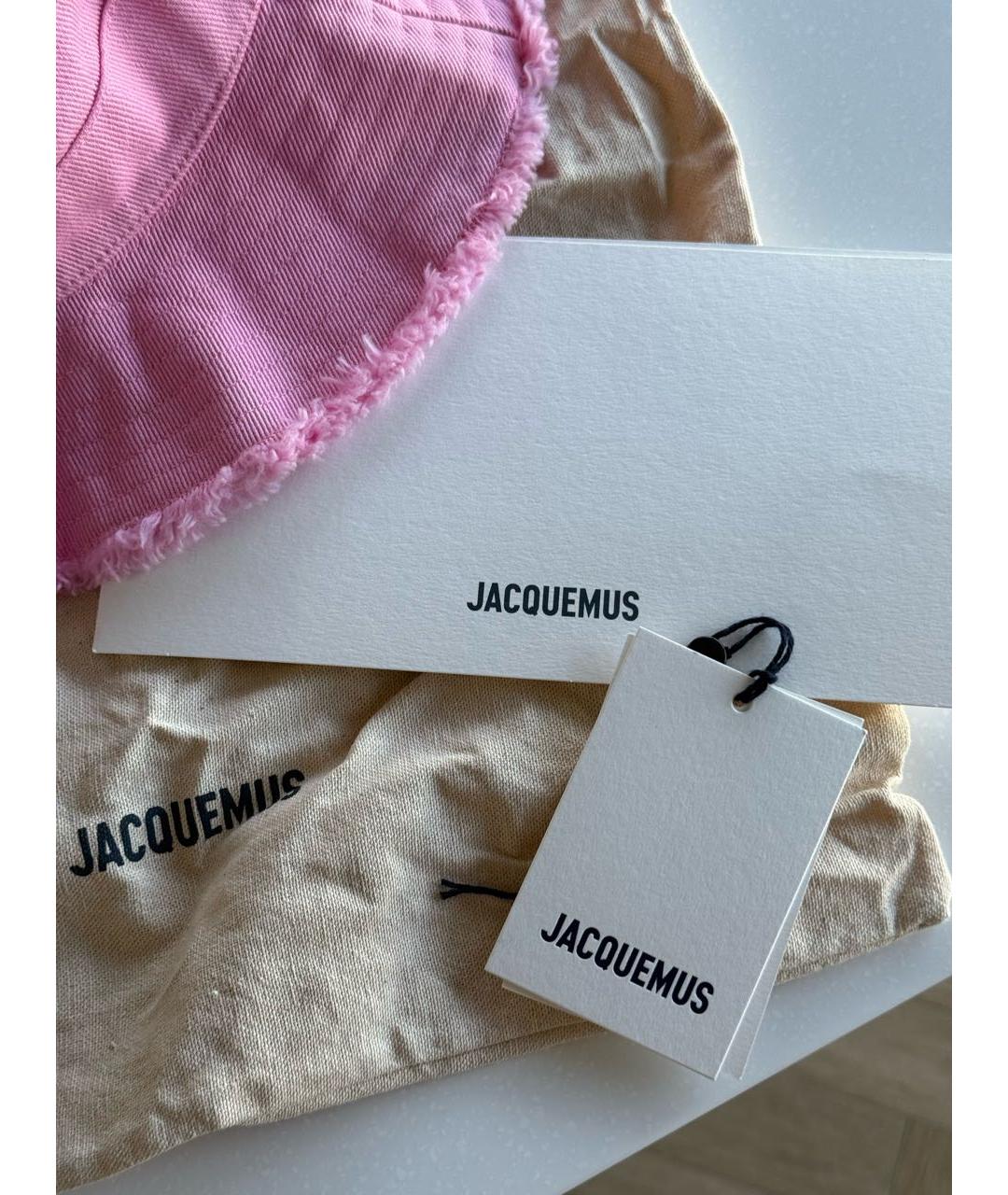JACQUEMUS Розовая панама, фото 7