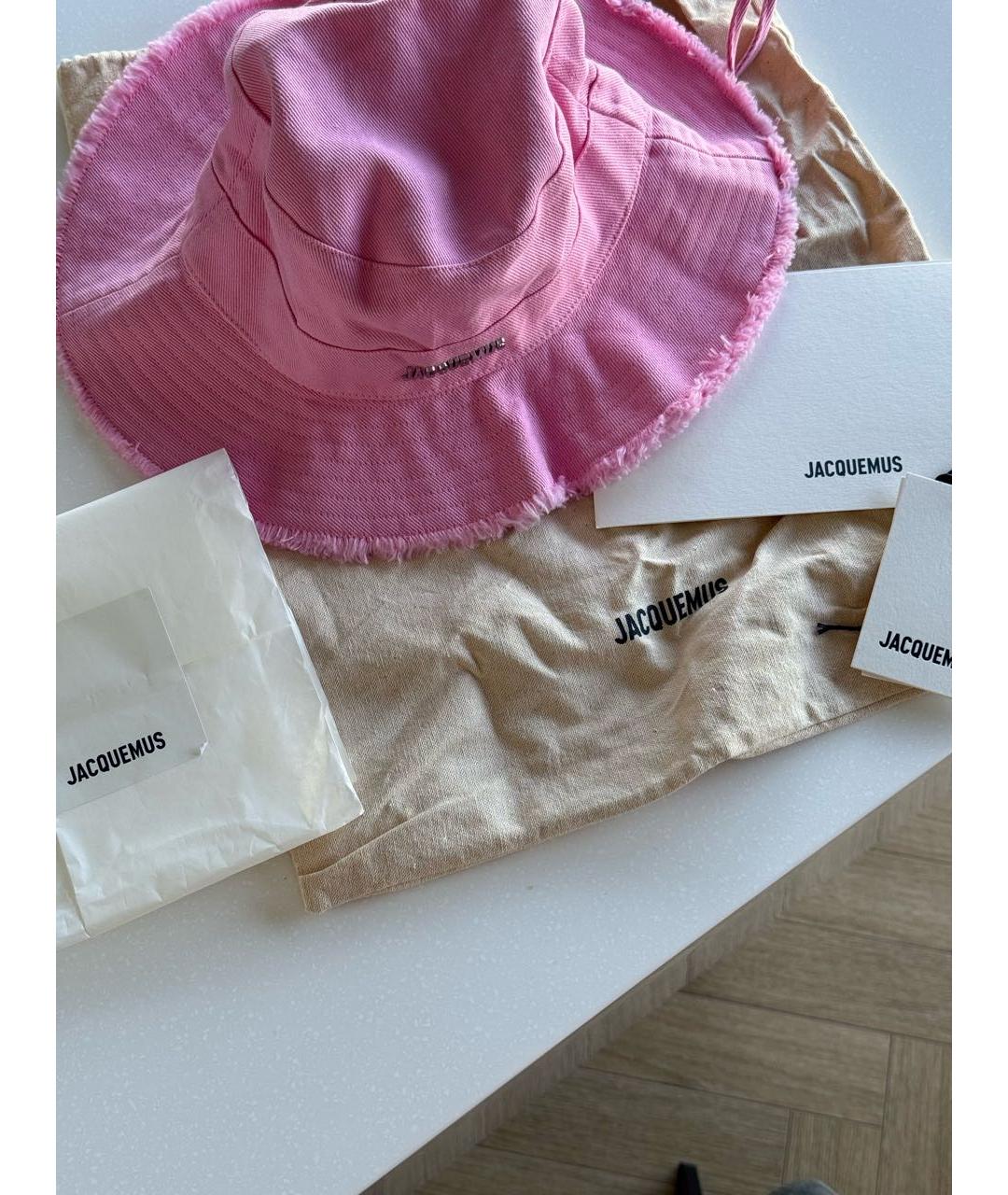 JACQUEMUS Розовая панама, фото 3