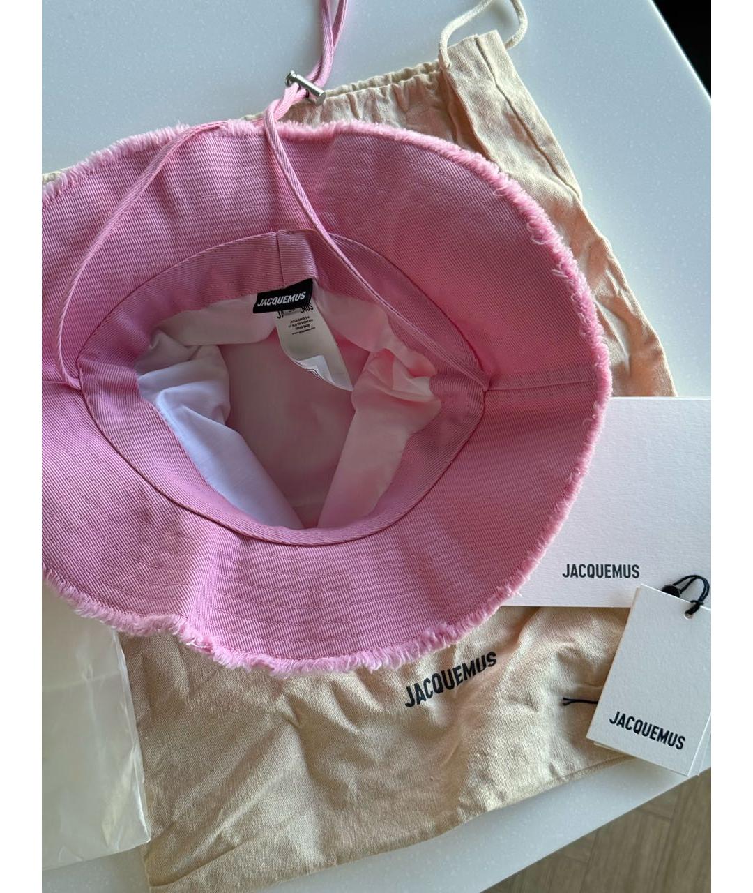 JACQUEMUS Розовая панама, фото 5