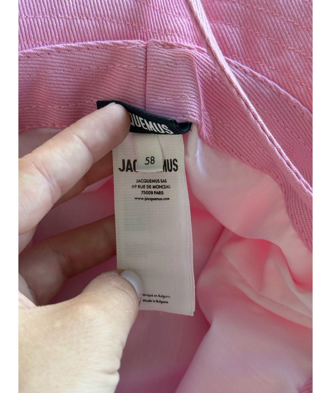 JACQUEMUS Розовая панама, фото 6