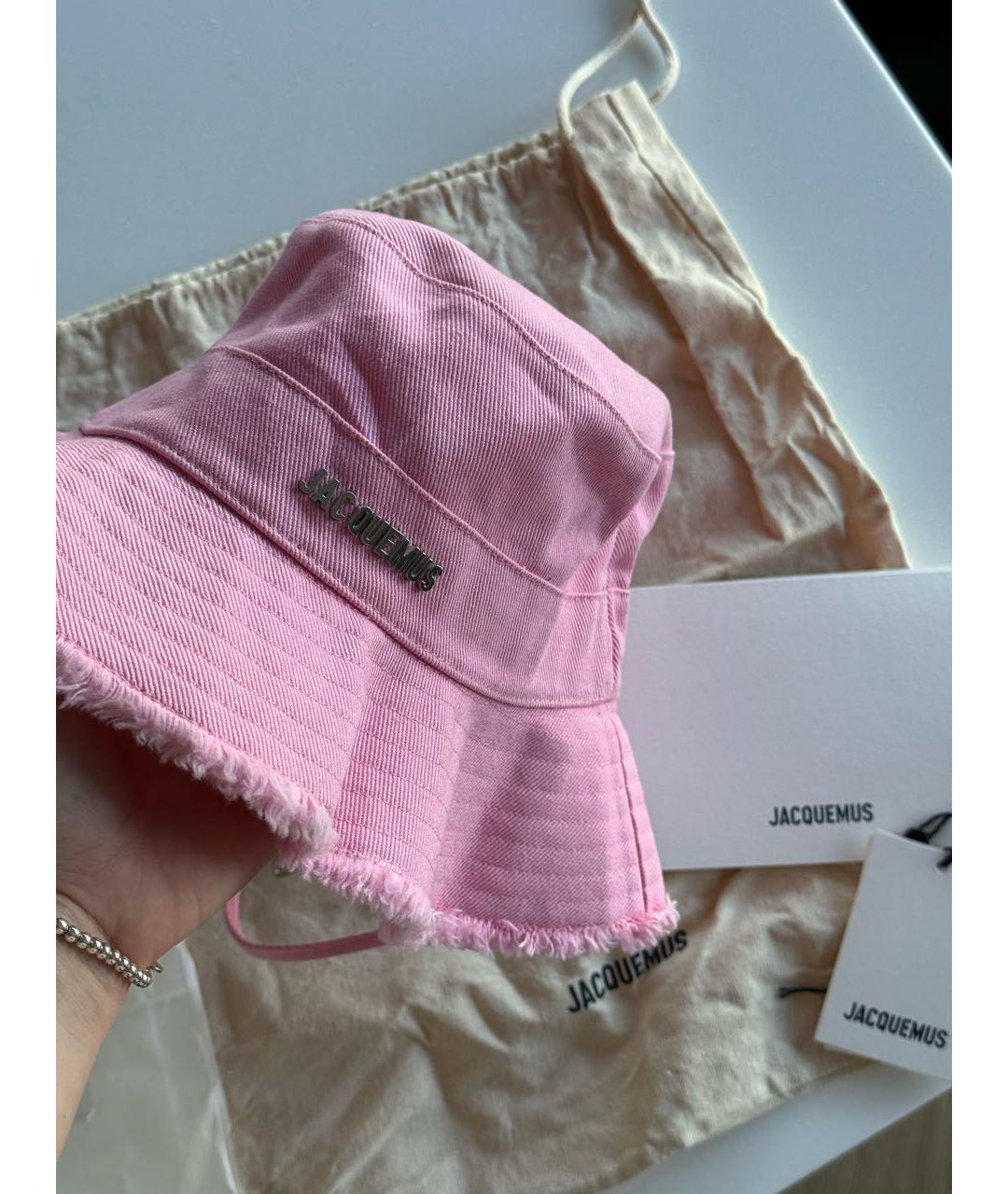 JACQUEMUS Розовая панама, фото 4