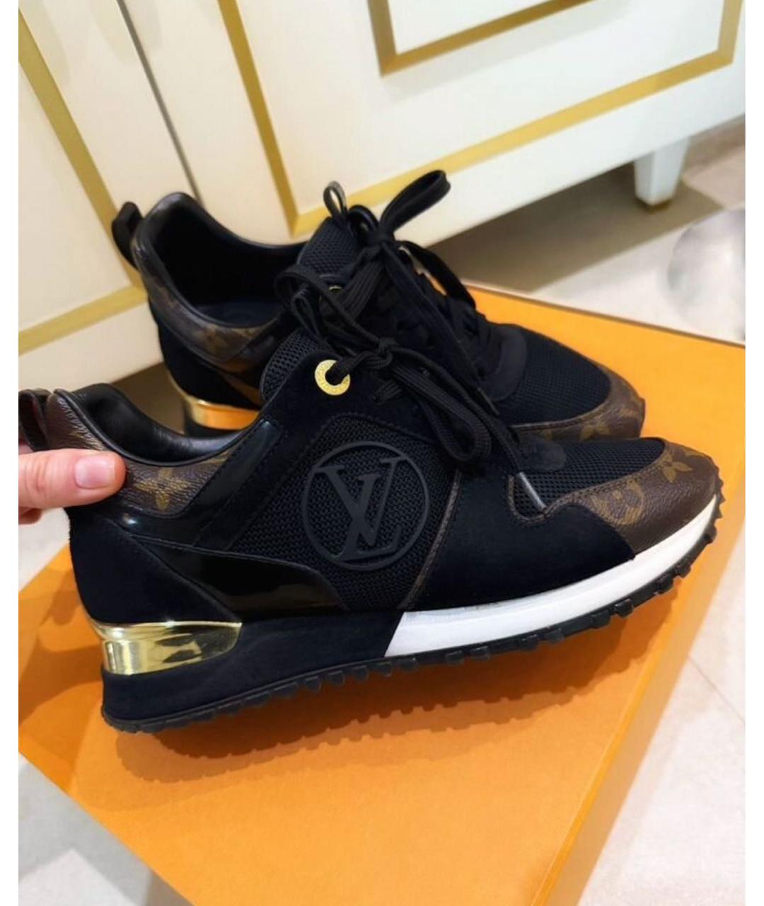 LOUIS VUITTON Коричневые кожаные кроссовки, фото 4