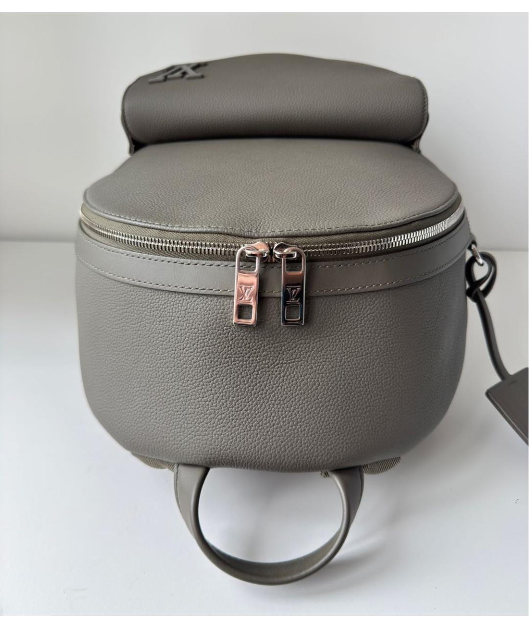 LOUIS VUITTON Хаки кожаный рюкзак, фото 6