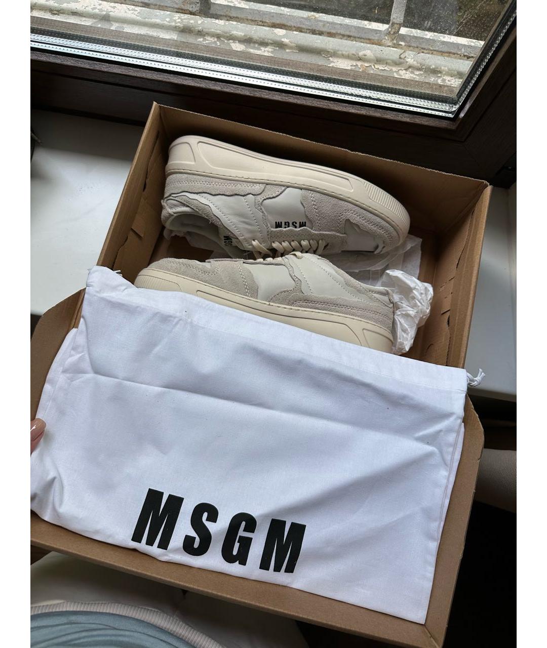 MSGM Бежевые кеды, фото 8