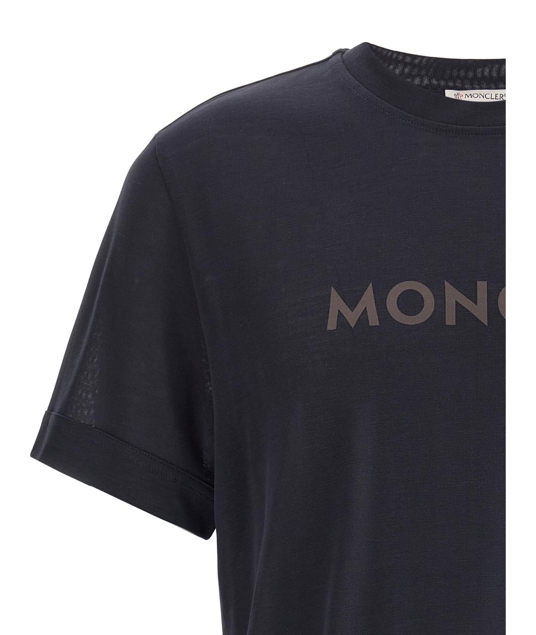 MONCLER Темно-синяя футболка, фото 3