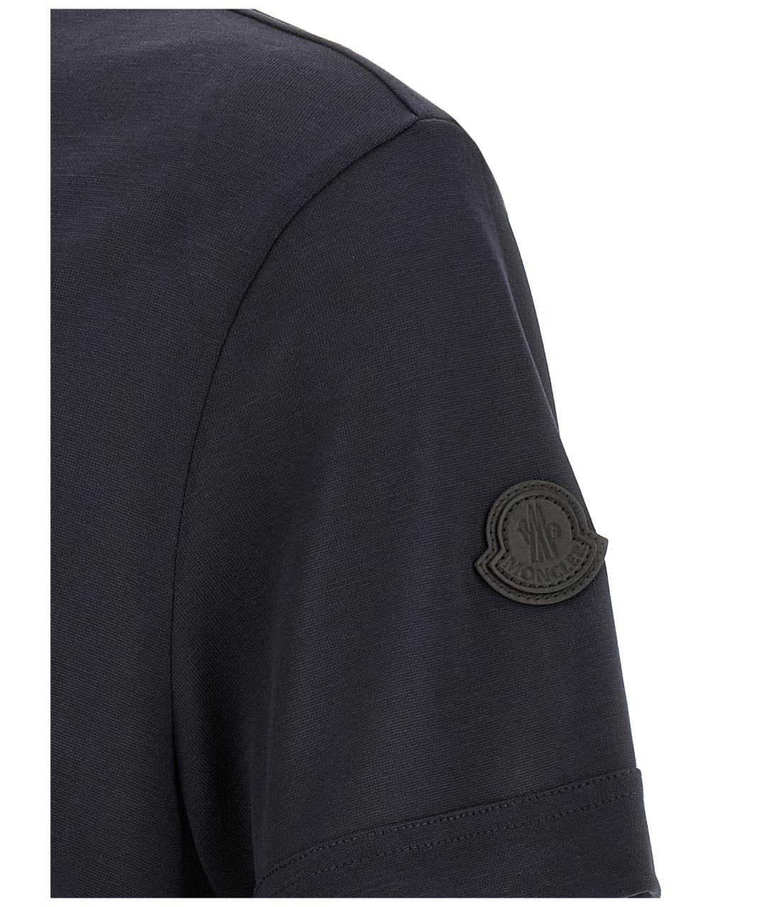 MONCLER Темно-синяя футболка, фото 4