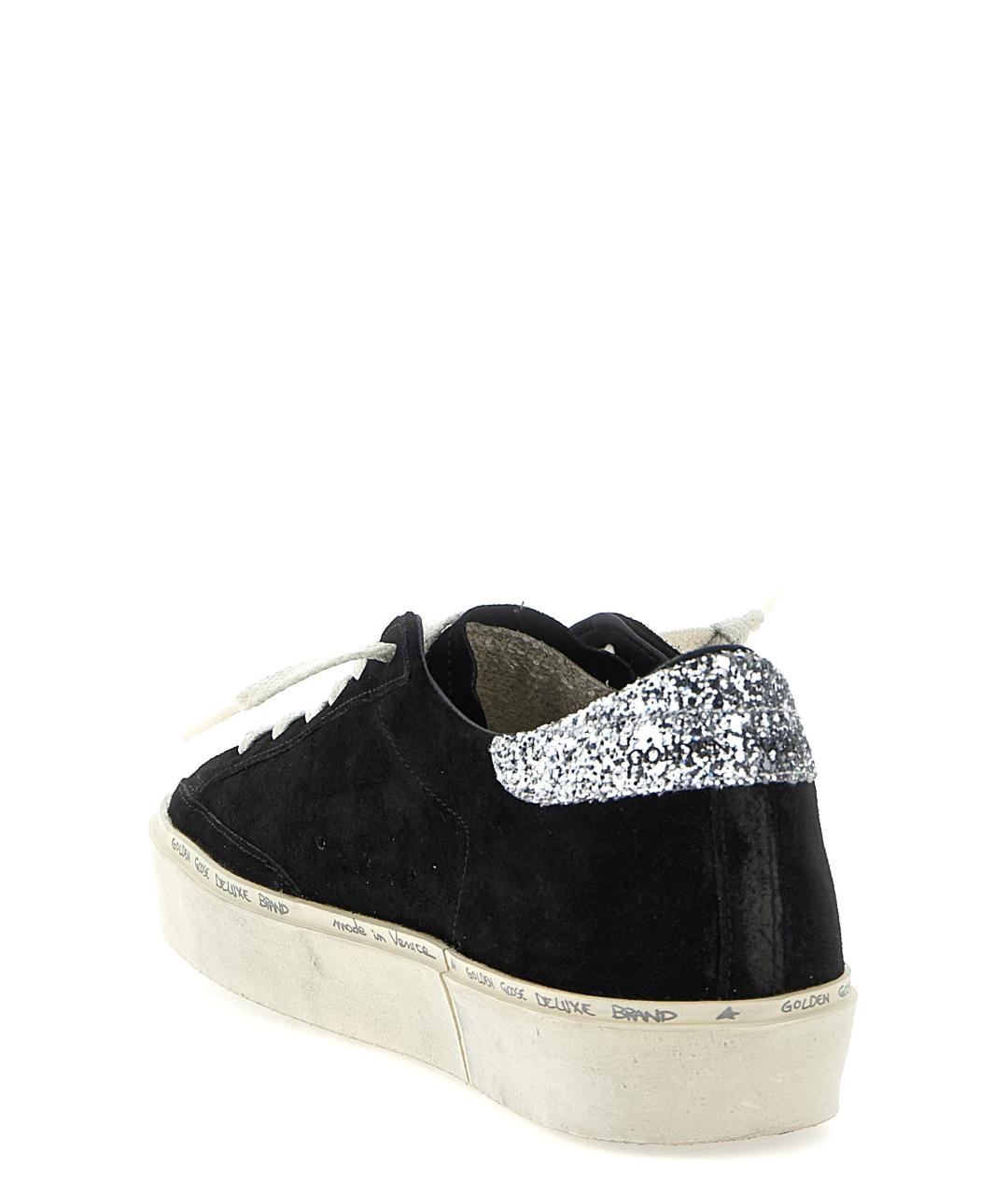 GOLDEN GOOSE DELUXE BRAND Черные кожаные кеды, фото 3