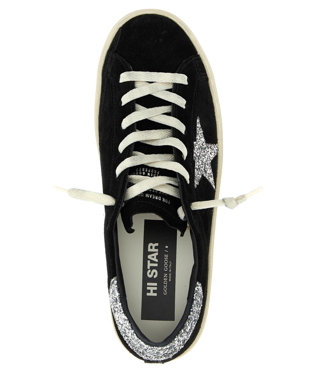 GOLDEN GOOSE DELUXE BRAND Черные кожаные кеды, фото 4