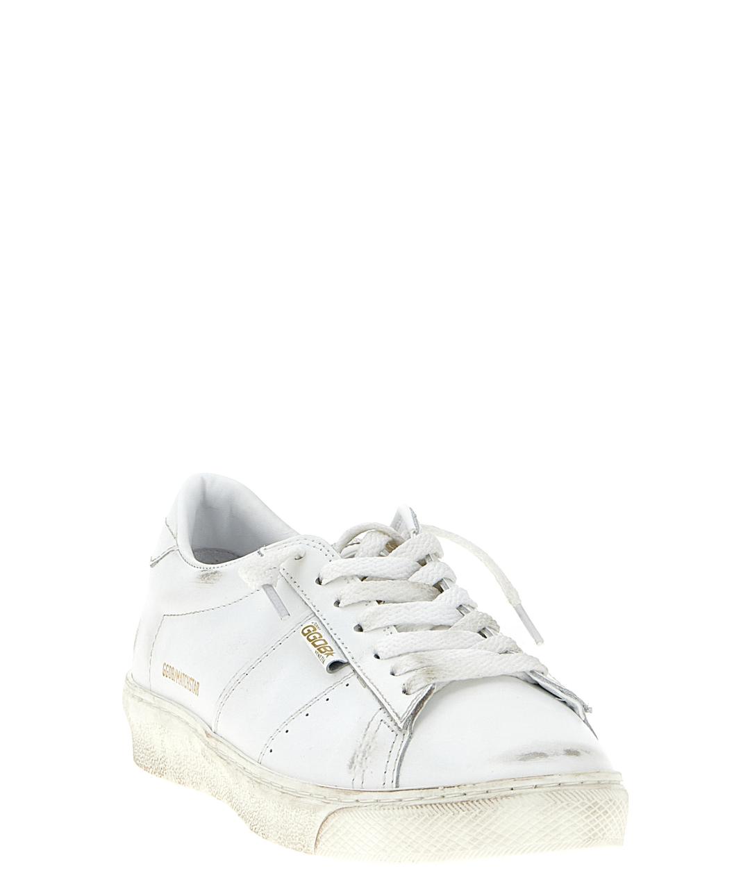 GOLDEN GOOSE DELUXE BRAND Белые кожаные кеды, фото 2
