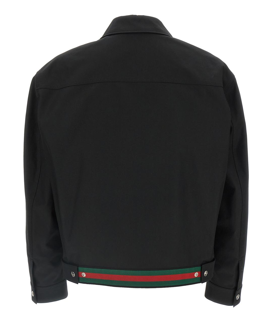 GUCCI Черная хлопковая куртка, фото 2