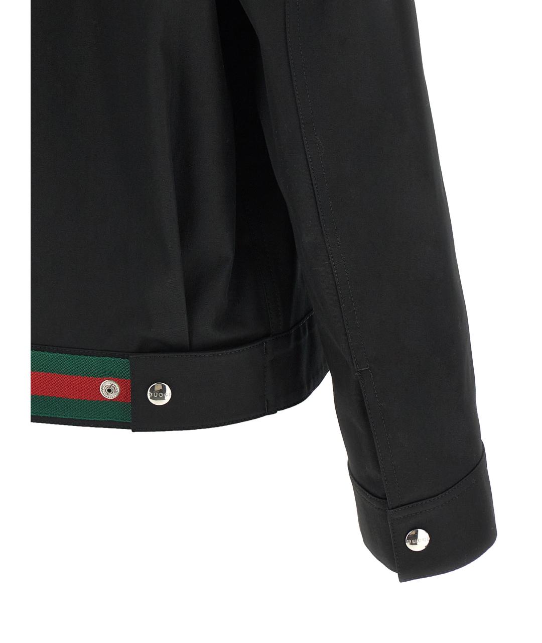GUCCI Черная хлопковая куртка, фото 4