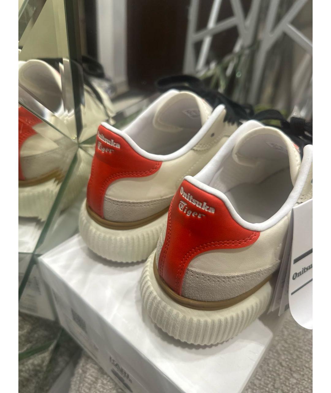 ONITSUKA TIGER Бежевые кожаные кроссовки, фото 4