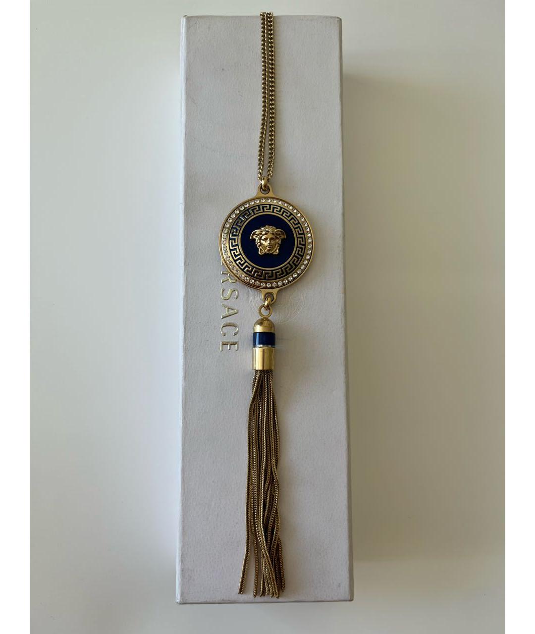 VERSACE Синяя металлическая подвеска, фото 2