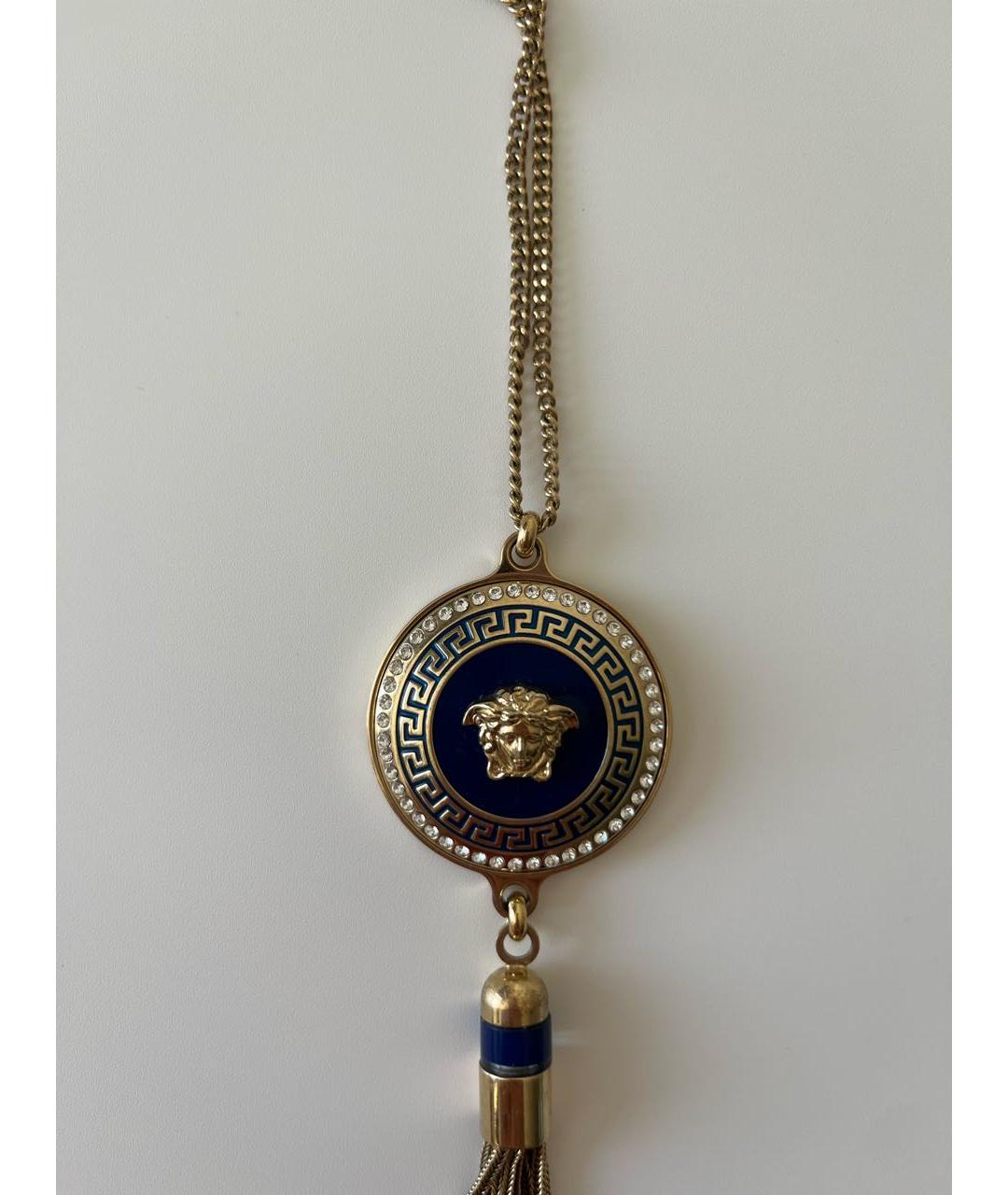 VERSACE Синяя металлическая подвеска, фото 3