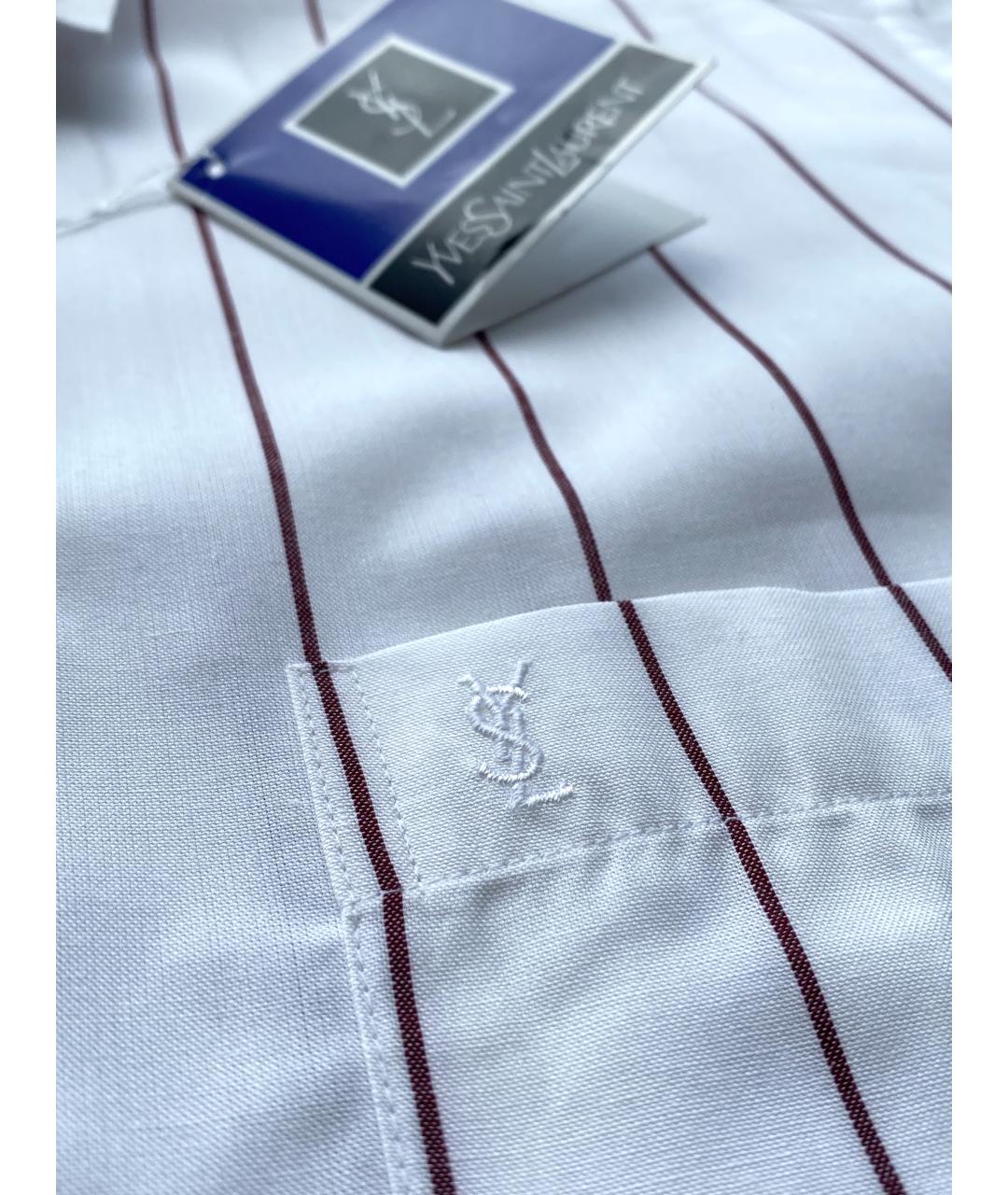 SAINT LAURENT Белая хлопковая классическая рубашка, фото 3
