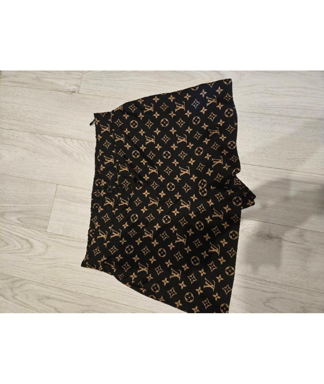 LOUIS VUITTON Коричневый шелковый костюм с брюками, фото 2