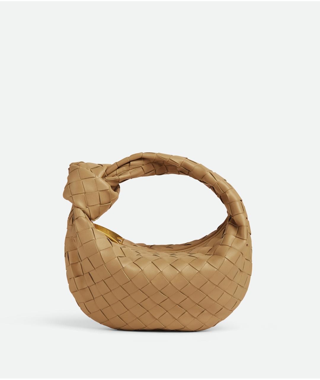 BOTTEGA VENETA Коричневая кожаная сумка с короткими ручками, фото 6